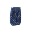 Handmade Crochet Casual Backpack – Navy Blauw