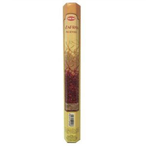 Hem Saffraan Wierookstokjes – Warm & Zoet voor Rustige Momenten (4 Pakketten van 20)