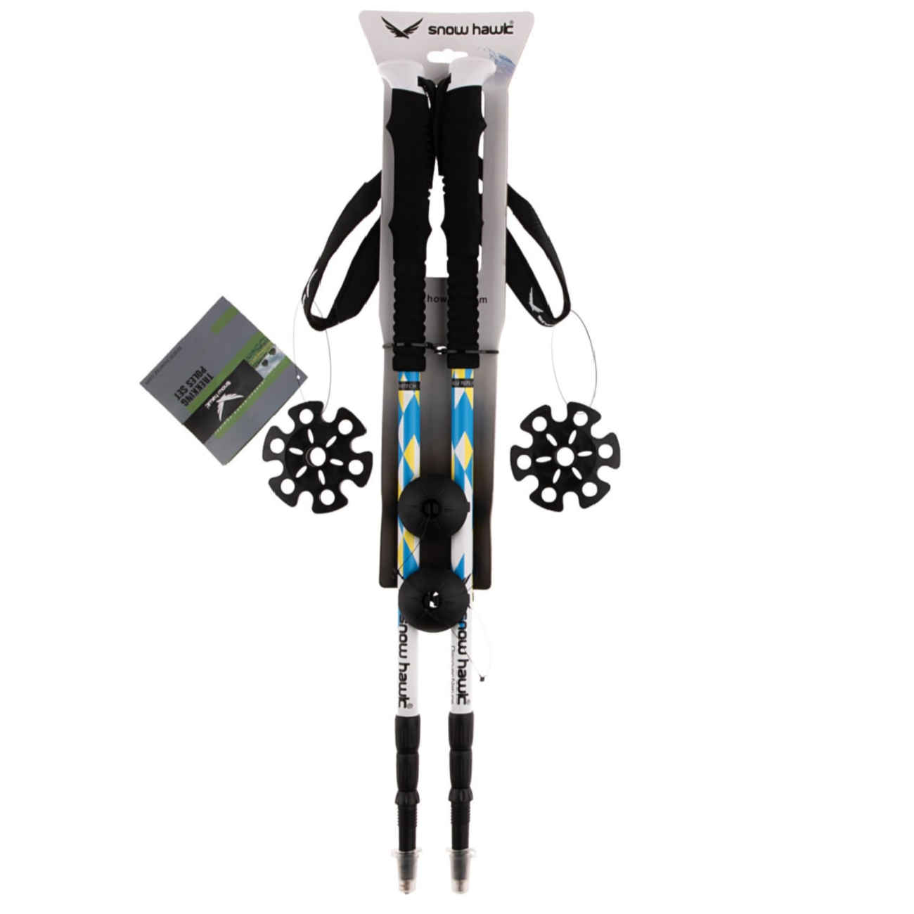 Wandelstok Snow Hawk model – Essentiële functies voor elke buitenliefhebber (x2)