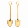 Set van 2 ijslepels – Schepmodel goudkleurig