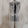 Luxe macramé jurk met knoopdetails – Melkwit