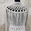 Luxe macramé jurk met knoopdetails – Melkwit