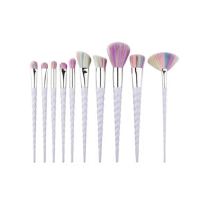 Magische Twist Make-up Kwastenset – Regenboogharen, 10-delig