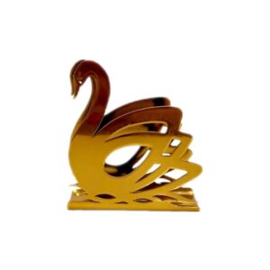 Metalen tissuehouder – Elegant Zwaanontwerp Goud