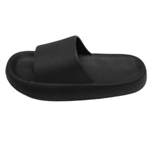 Nikta Cloud Slippers – Zwarte Lichtgewicht Slippers