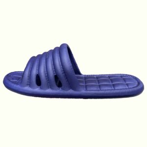 Nikta Soft Slider – Navy Blauwe Luxe Comfort Slippers