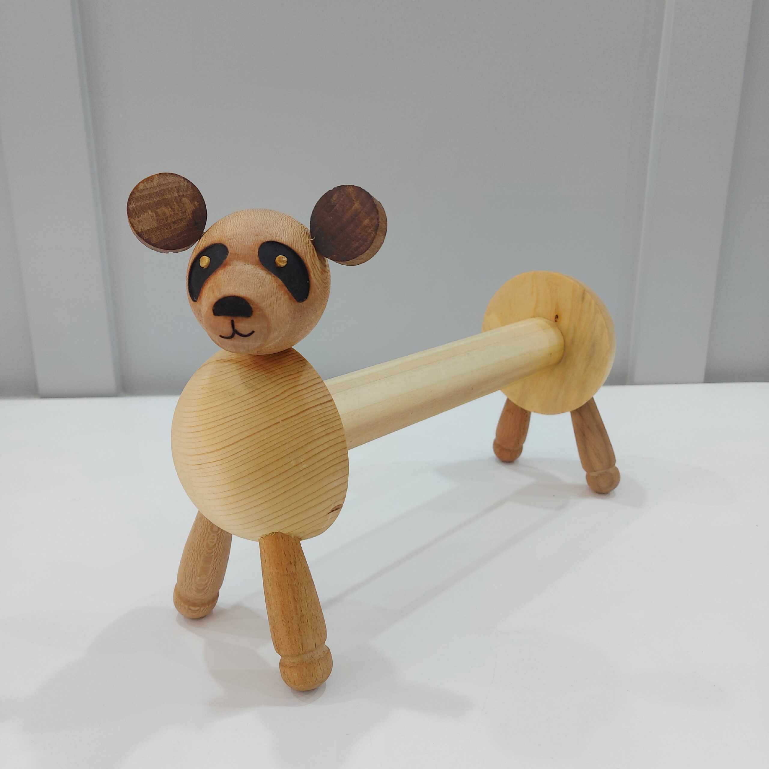 Grappige houten panda keukenrolhouder – Stijlvolle & functionele keukenorganizer