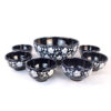 Artistic Pottery Bowl – Zwart (Set van 6)