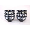 Artistic Pottery Bowl – Zwart (Set van 6)