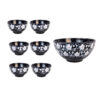 Artistic Pottery Bowl – Zwart (Set van 6)