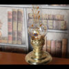 Perzische messing petroleumlamp met Shah Abbasi ontwerp