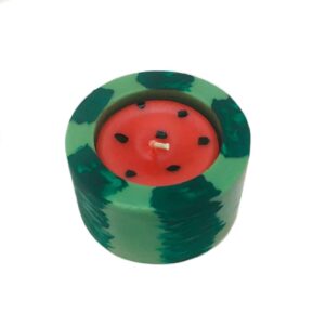 Yalda Kaarsenset – Watermeloen Vorm (2-Pack)