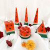 Watermeloenkaarsenset – 6-Pack voor Shabe Yalda