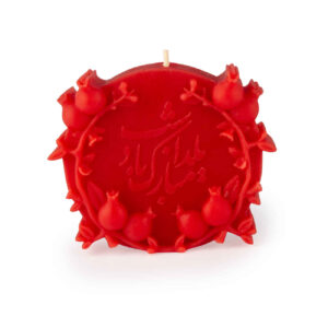 Granaatappelkaarsenset – Opschrift design, ideaal voor Yalda-nacht (2x)