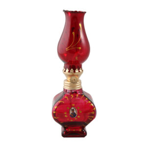 Perzische glazen petroleumlamp, Shah Abbasi decoratie