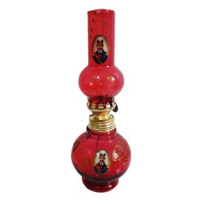 Perzische glazen petroleumlamp, Shah Abbasi design