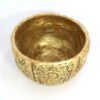 Persian Handcraft Artistic Pottery Bowl – Engraved Design in Gold