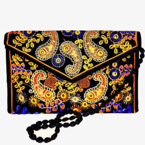 Perzische handgemaakte dames clutch – Suzani Paisley