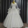 Perzische prinses trouwjurk – Arabische stijl met klokmouw