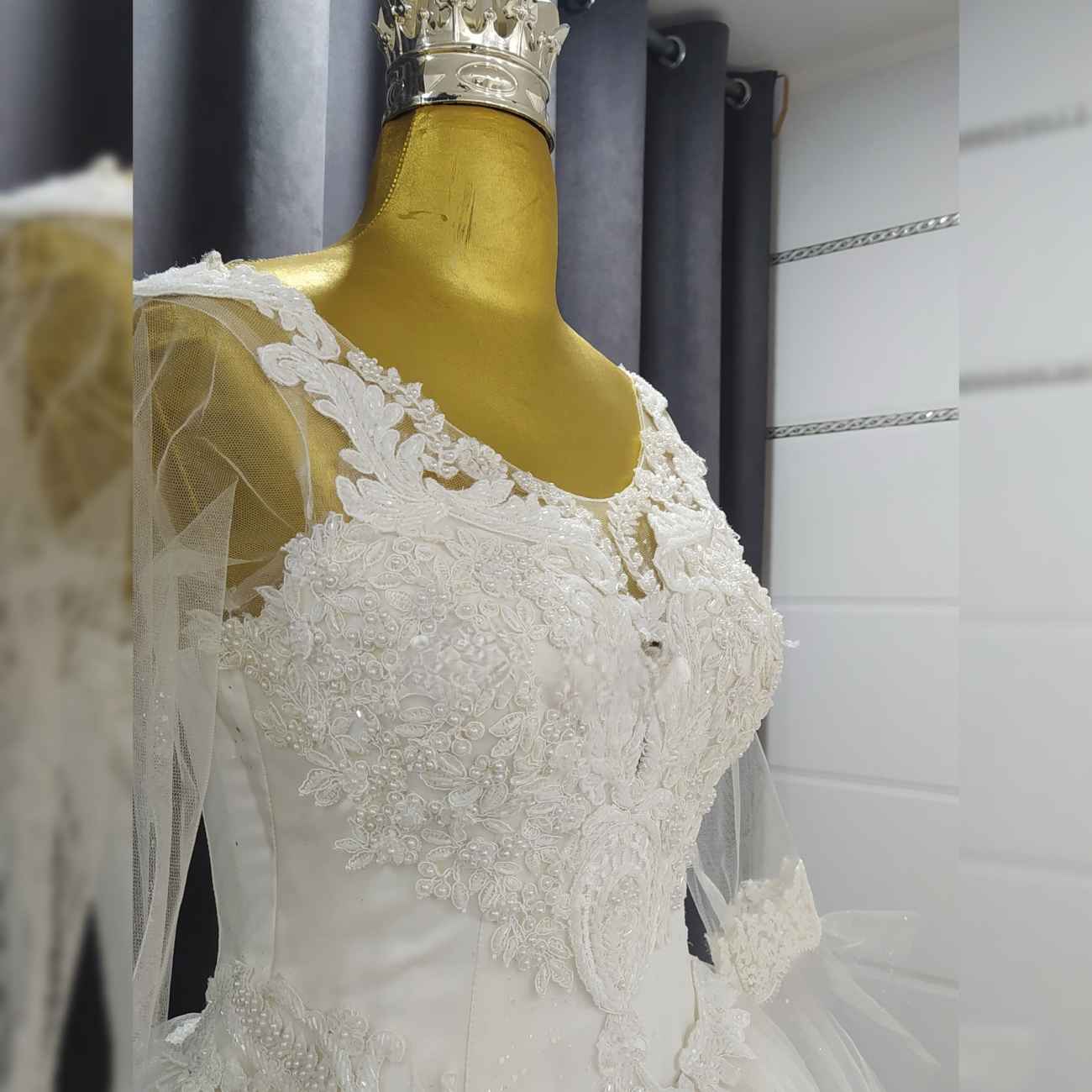 Perzische prinses trouwjurk – Arabische stijl met klokmouw