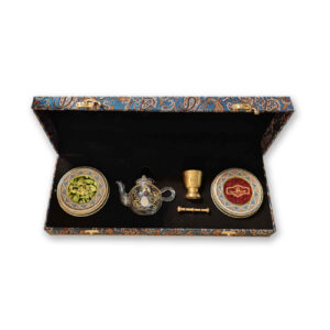 Chenarani Saffraan Cadeaubox – 3g met theepot, kardemom & vijzel – Premium kwaliteit