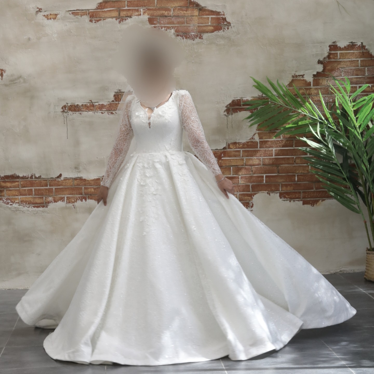 Perzische trouw- & bruidsjurk – Arabische stijl met sweetheart halslijn