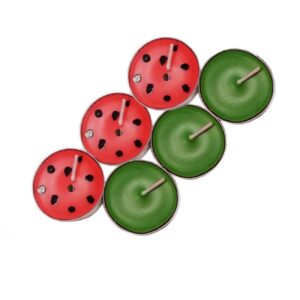 Yalda Kaarsenset – Watermeloen Vorm (12-Pack)