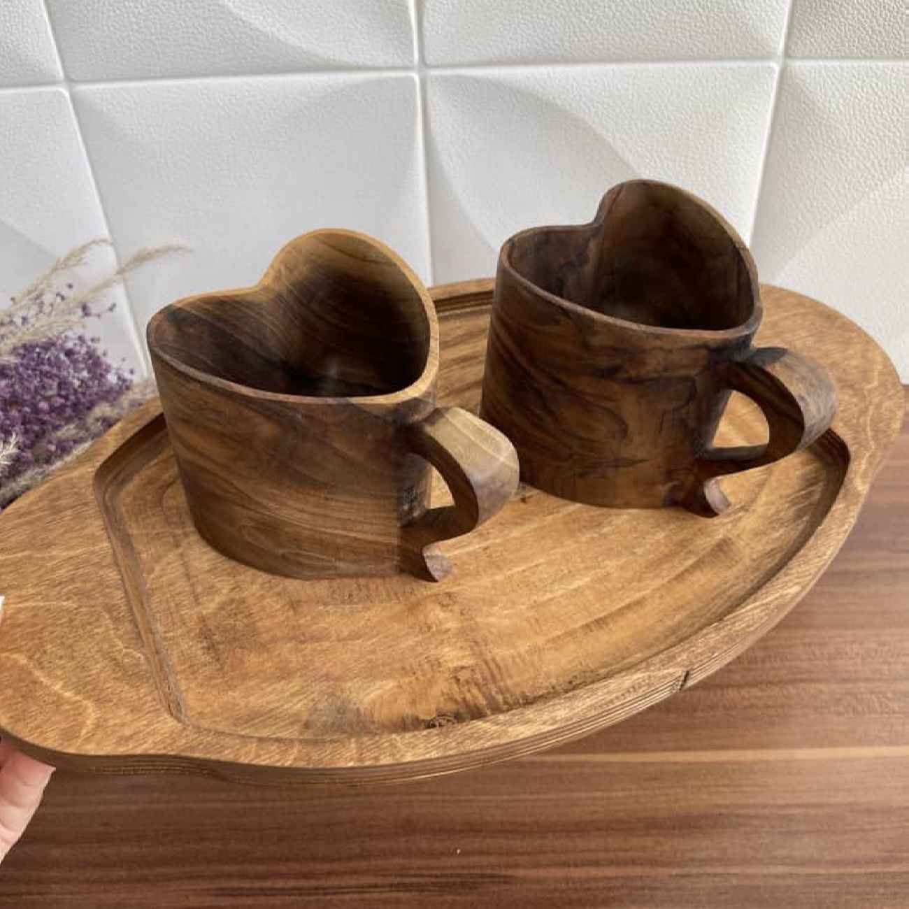 Luxe Houten Kuksa Mok – Handgemaakt voor Warme & Koude Dranken