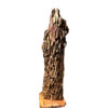 Rustieke sculpturale houten tafellamp – Natuurlijk decoratief accent