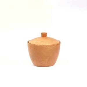 Houten Suikerpot met Deksel – Rustieke Keukendecoratie