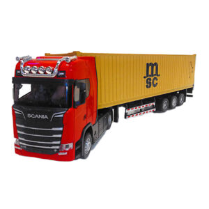 Scania Speelgoedvrachtwagen met MSC Containerschip – Luxe Set