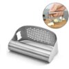 Handmatige Knoflookpers – Strak Zilver Metaal