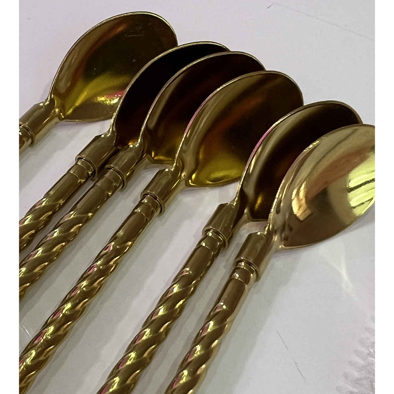 Gouden RVS Barlepel Set – 7 Stuks voor Cocktails & Siropen