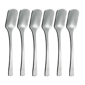 Luxe RVS IJslepels Honingraat – Set van 6 Zilver