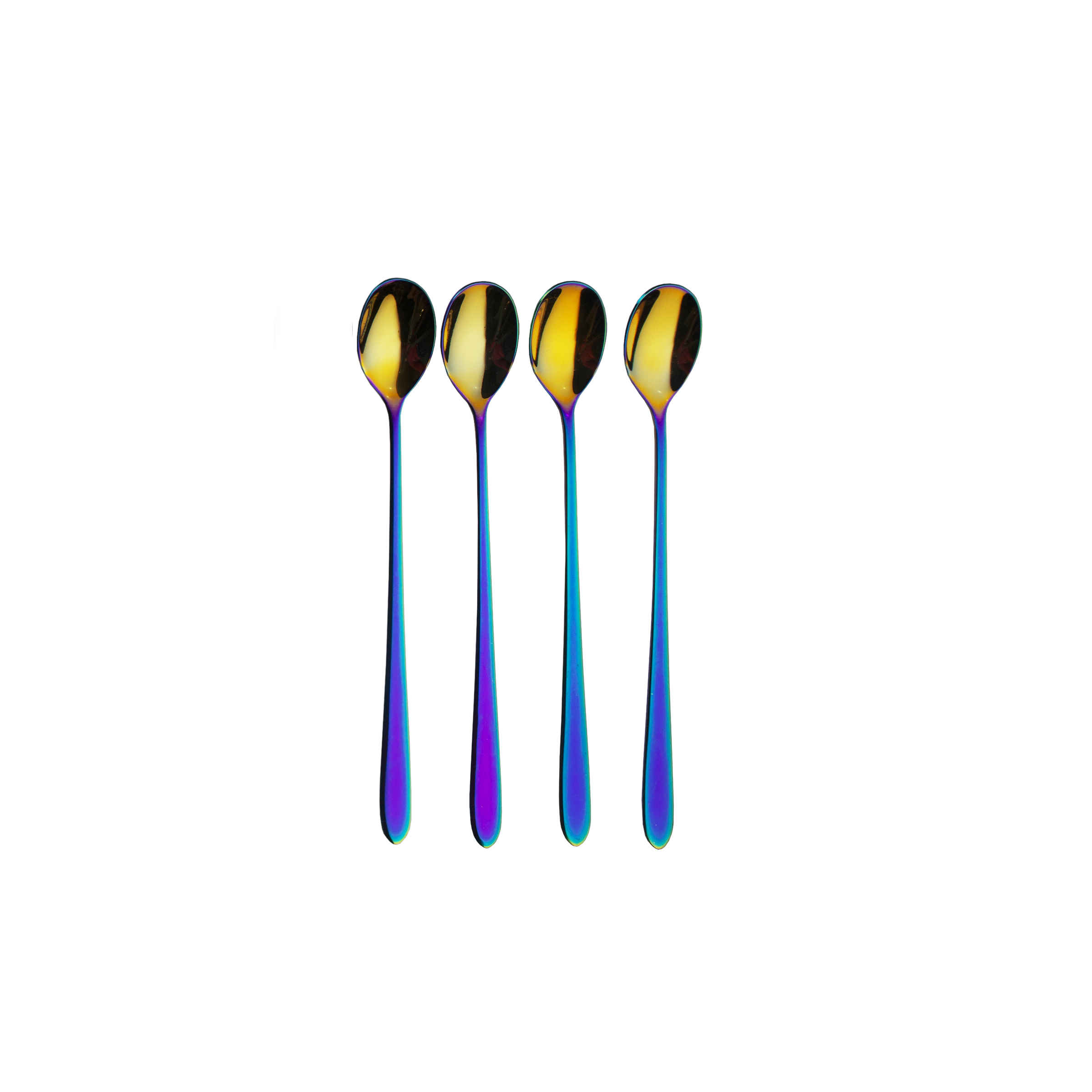 Set van 6 Stalen Barlepels – Kleur naar Keuze