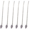 Set van 6 Lange Stalen Barlepels – Mix & Roer Lepels
