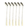 Set van 6 Stalen Barlepels – Zilverkleurig