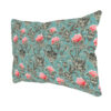 Vintage bloemen kussensloop met roze rozen – Dubbelzijdig (set van 2)