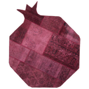 Vintage Patchwork Tapijt Granaatappel – Rood Mix
