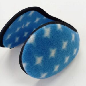 Winteroorwarmers – Blauw met Sterrenpatroon