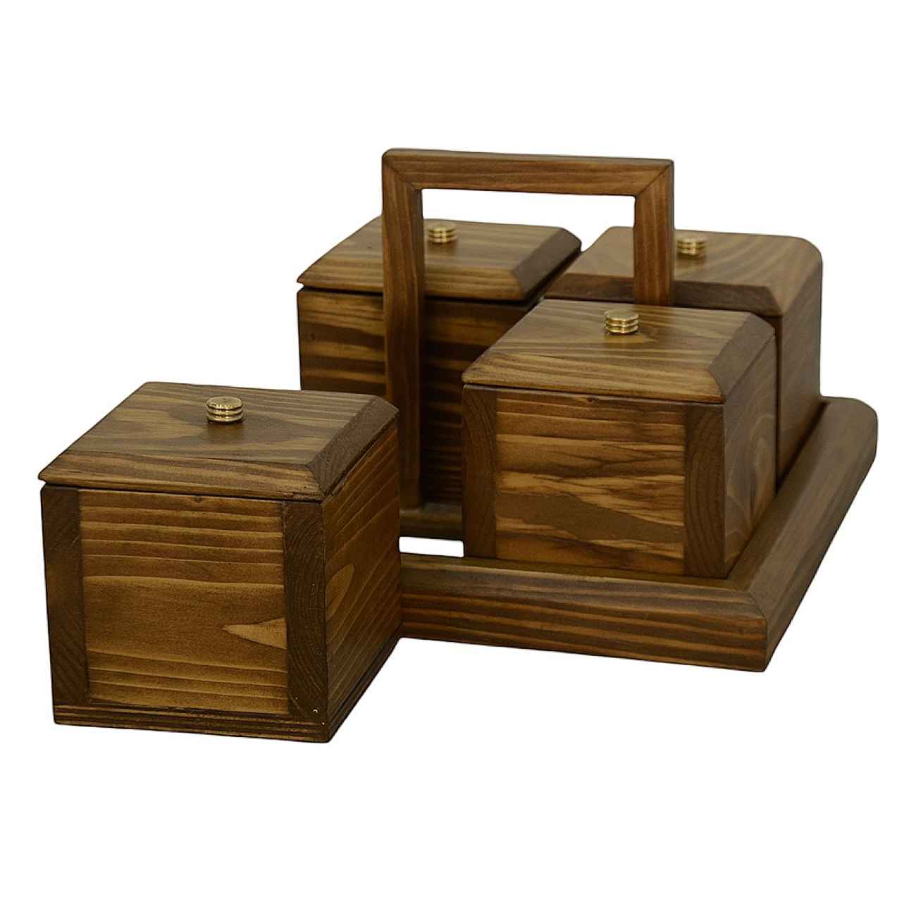 Houten Snoepschaal – Rustieke Charme en Moderne Elegantie