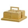 Houten Snoepschaal – Rustieke Charme en Moderne Elegantie
