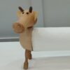 Houten Koe Keukenrolhouder – Decoratief & Functioneel