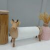 Houten Koe Keukenrolhouder – Decoratief & Functioneel