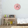 Houten Kinderkamer Wandklok met Eenhoornontwerp