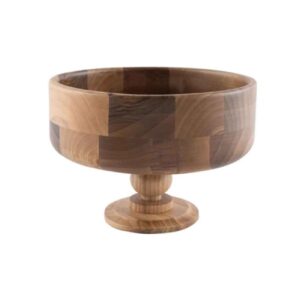Houten serveerstandaard met ronde schalen