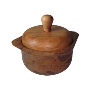 Houten Suikerpot – Natuurlijke Toets voor Uw Tafel