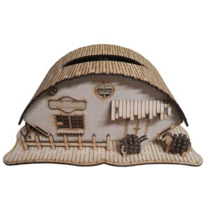 Houten Tissueboxhoes in Huisje-stijl – Elegant & Duurzaam