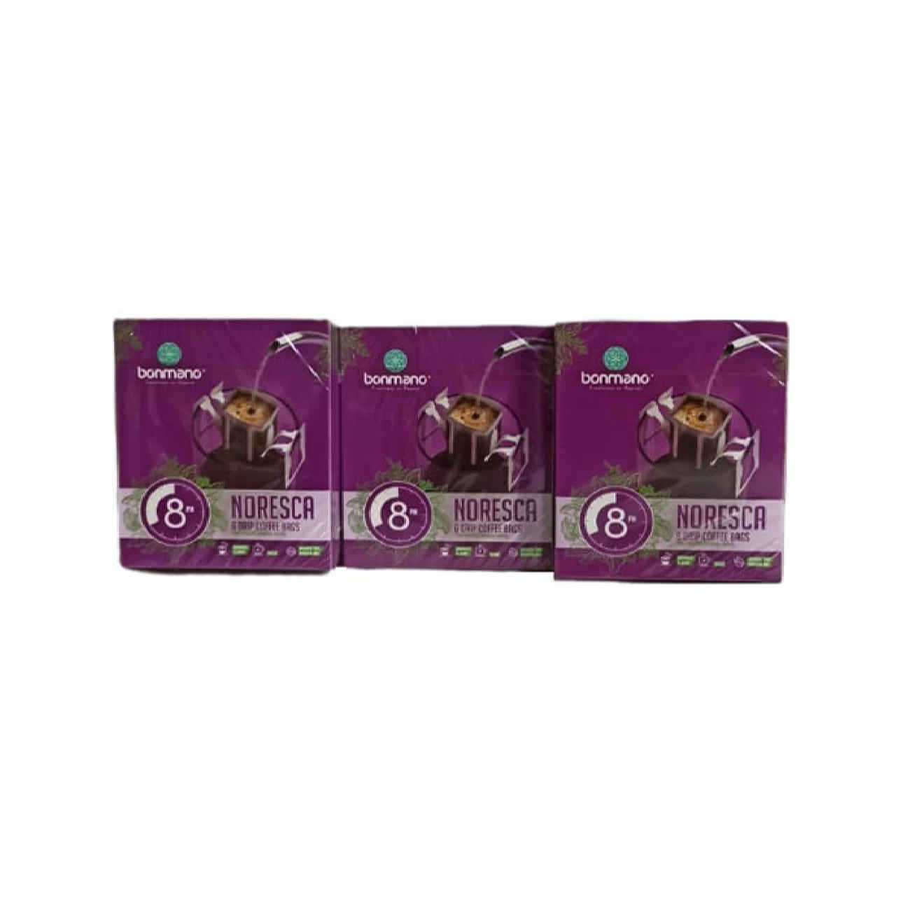 100% Arabica Drip Coffee – Noresca Bonmano (18-Pack)