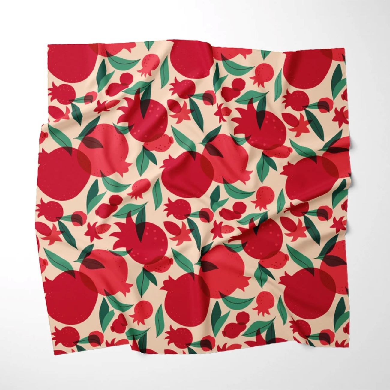 Fluwelen Tafelkleed Geschikt voor Yalda met Granaatappelontwerp